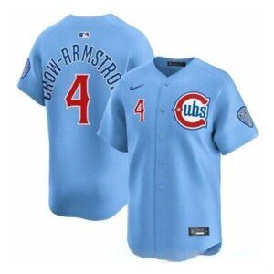 Mens Kids Youths Pete Crow-Armstrong Jersey Stitched Blue